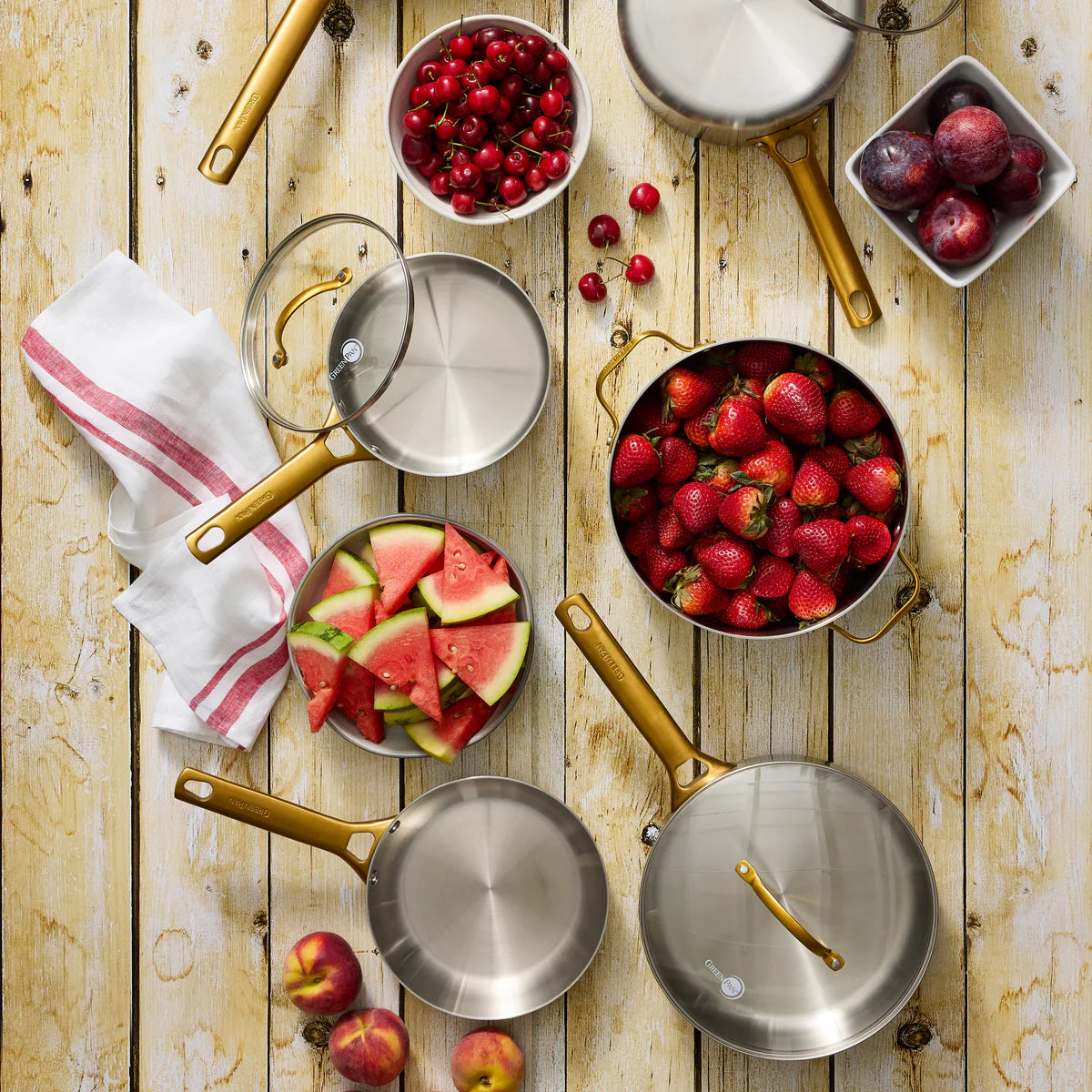 Reserve Stainless Steel 10" and 12" Frypan Set
