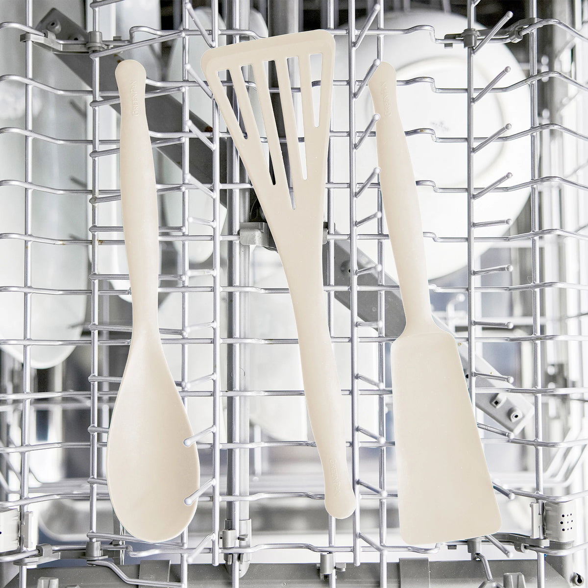 Premiere Silicone 8-Piece Utensil and Crock Set | Bisque