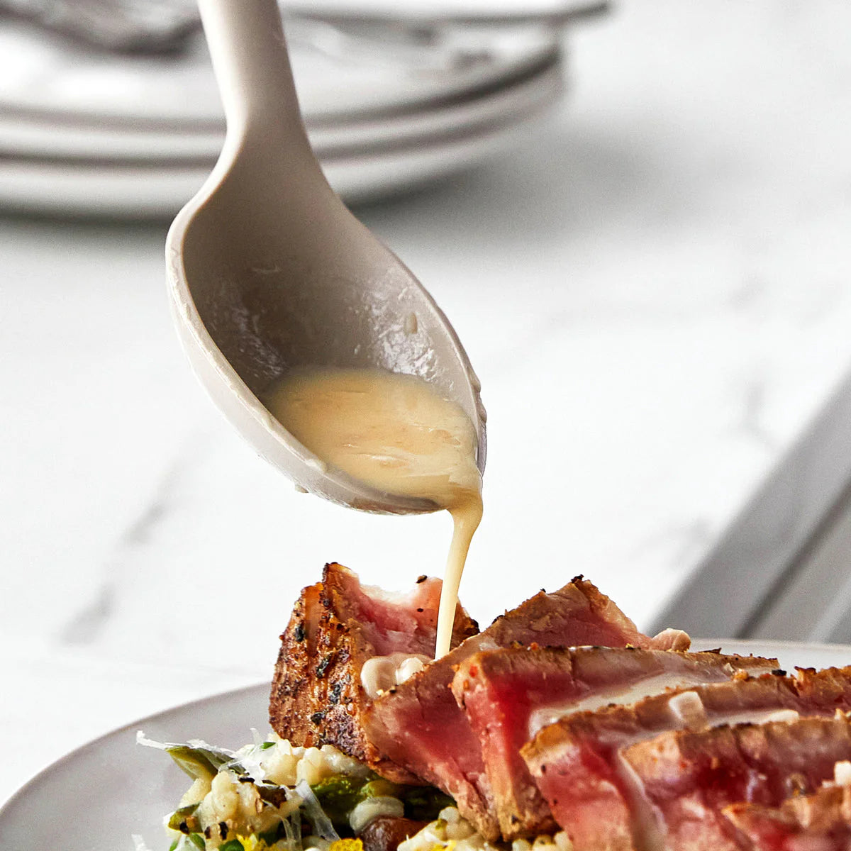 Platinum Silicone Ultimate Spoon | Taupe