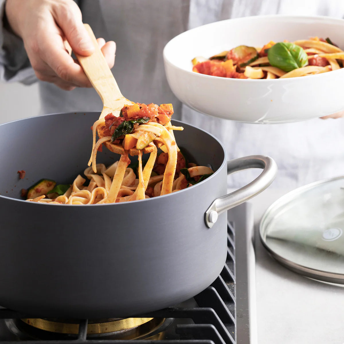 Lima Ceramic Nonstick 5-Quart Stockpot with Lid