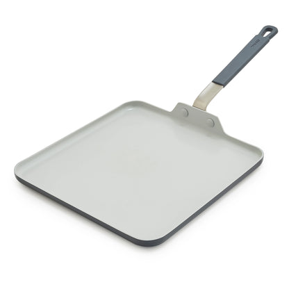 Bobby Flay by GreenPan Professional Ceramic Nonstick 11" Square Griddle | Graphite