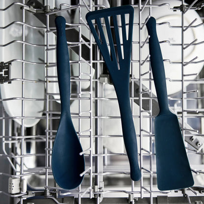 Premiere Silicone 8-Piece Utensil and Crock Set | Oxford Blue