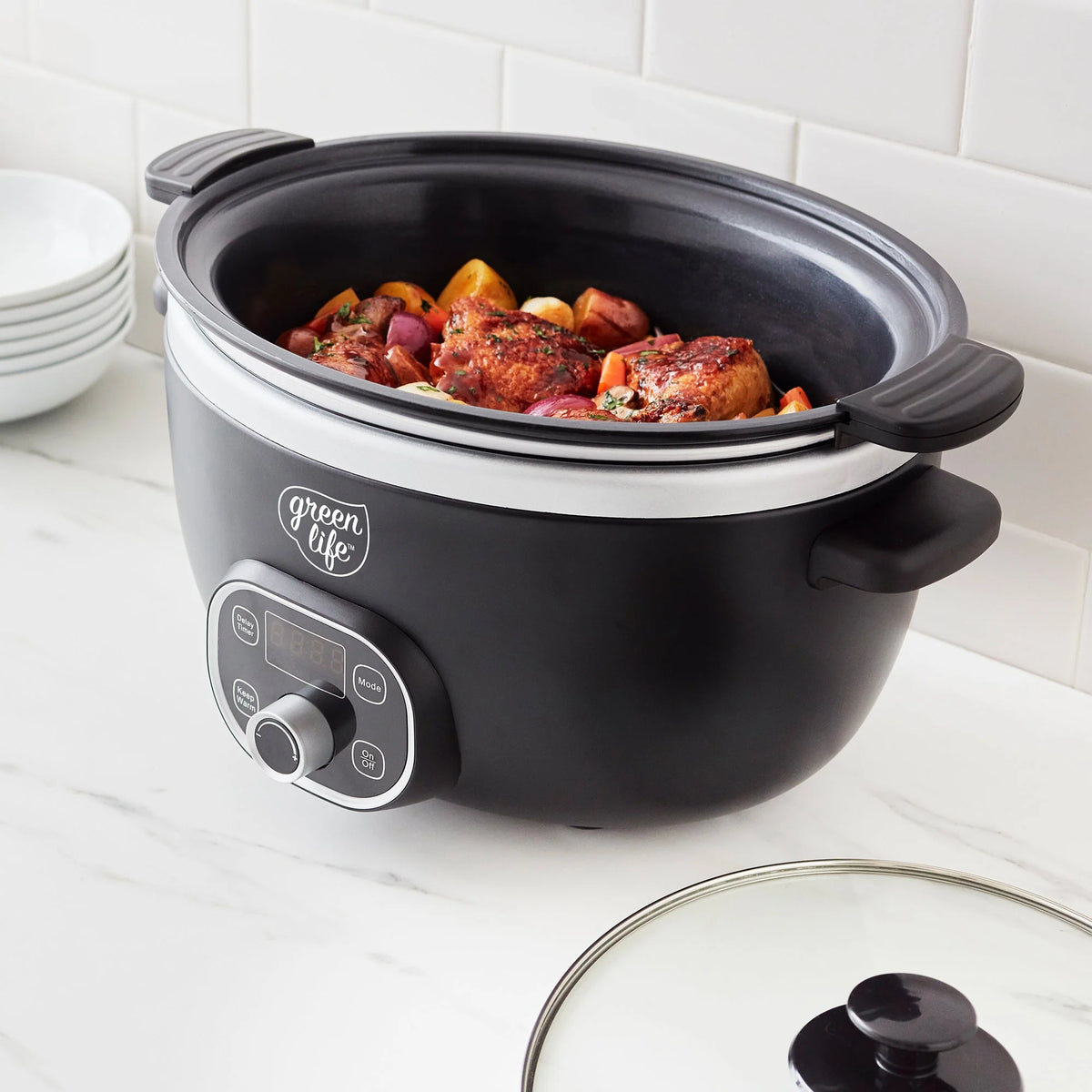 GreenLife Healthy 6-Quart Slow Cooker | Black