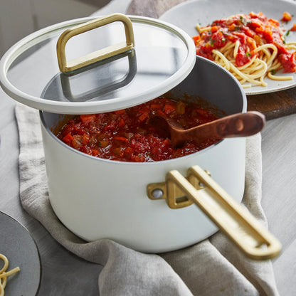 Stanley Tucci™ Ceramic Nonstick 6-Piece Cookware Set | Carrara White