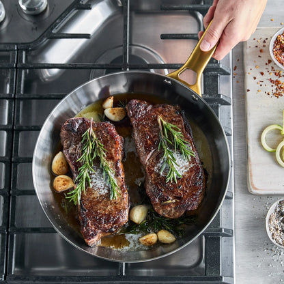 Reserve Stainless Steel 8", 10" and 12" Frypan Set