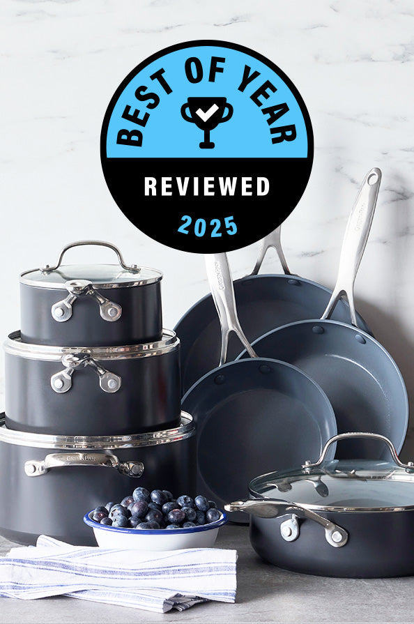 Valencia Pro cookware with a reviewed product award