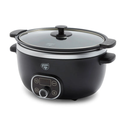 GreenLife Healthy 8-Quart Slow Cooker | Black
