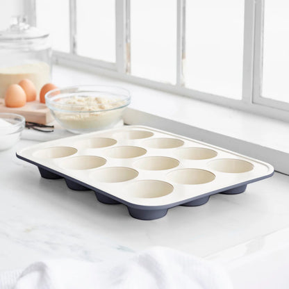 GreenLife Ceramic Nonstick Muffin Pan | Black