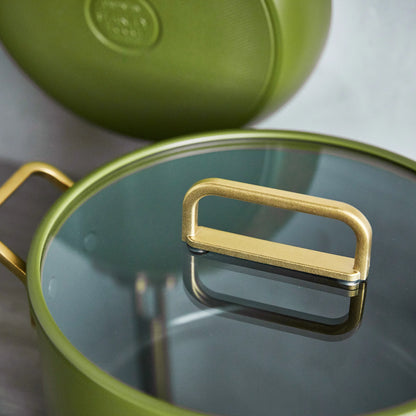 Stanley Tucci™ Ceramic Nonstick 11-Piece Cookware Set | Tuscan Olive