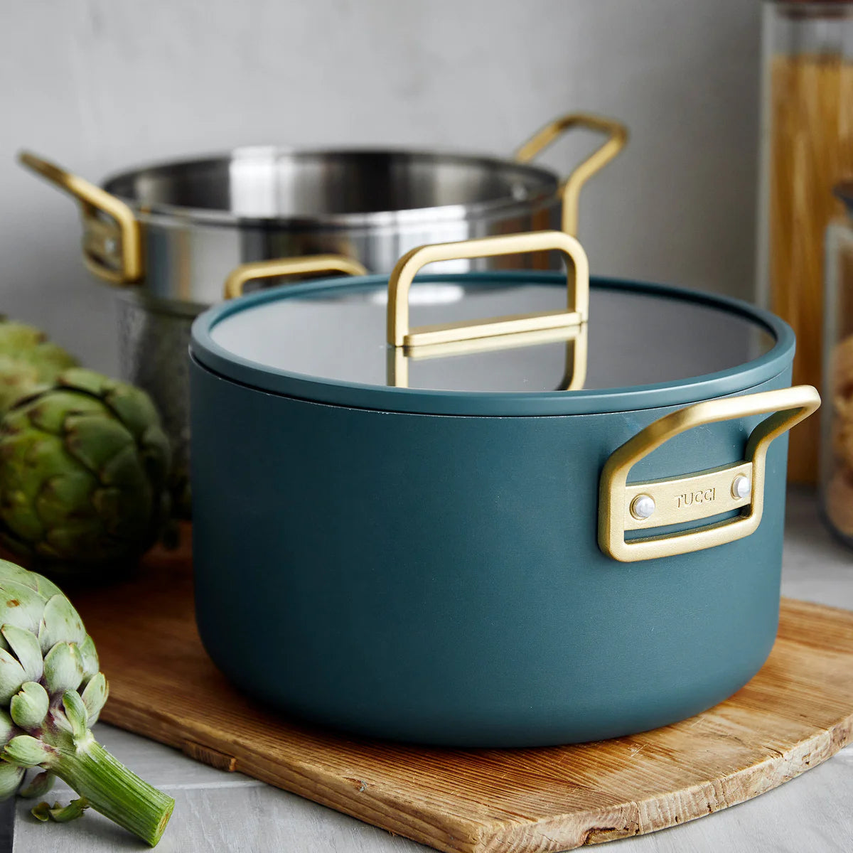 Stanley Tucci™ Ceramic Nonstick 11-Piece Cookware Set | Venetian Teal