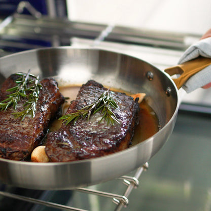 Reserve Stainless Steel 8", 10" and 12" Frypan Set