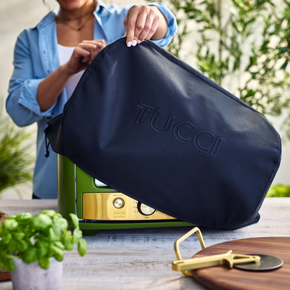 Stanley Tucci™ Indoor and Outdoor Pizza Oven | Tuscan Olive