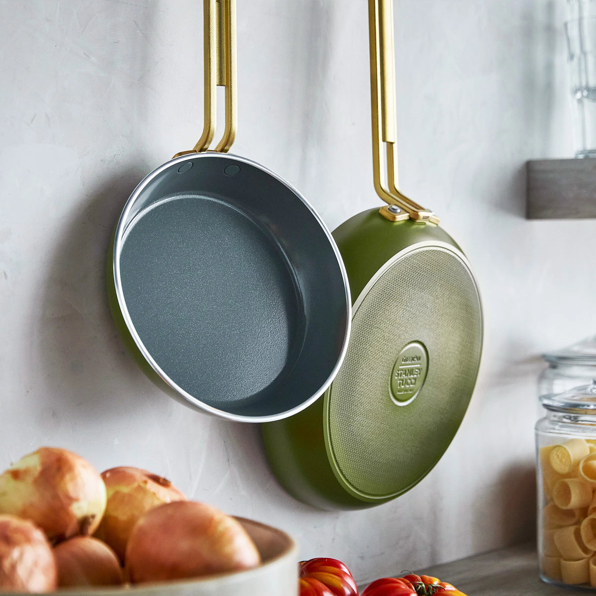 Stanley Tucci™ Ceramic Nonstick 11-Piece Cookware Set | Tuscan Olive