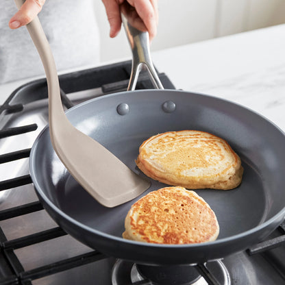 Platinum Silicone 7-Piece Utensil and Crock Set | Taupe