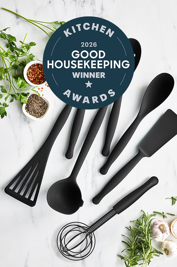 Premiere silicone utensils with a Good Housekeeping award