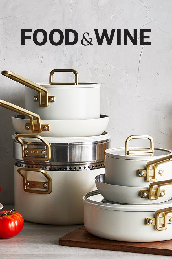 Stanley Tucci cookware with a Food and Wine award