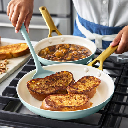Reserve Pro Ceramic Nonstick 10" and 12" Frypan Set | Seaside