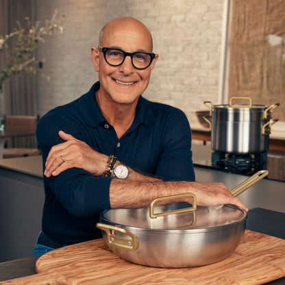 Stanley Tucci™ Uncoated Stainless Steel 6.5-Quart Stanley Pan with Lid