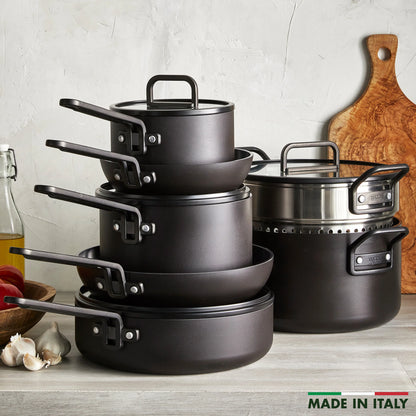Stanley Tucci™ Ceramic Nonstick 11-Piece Cookware Set | Milano Black