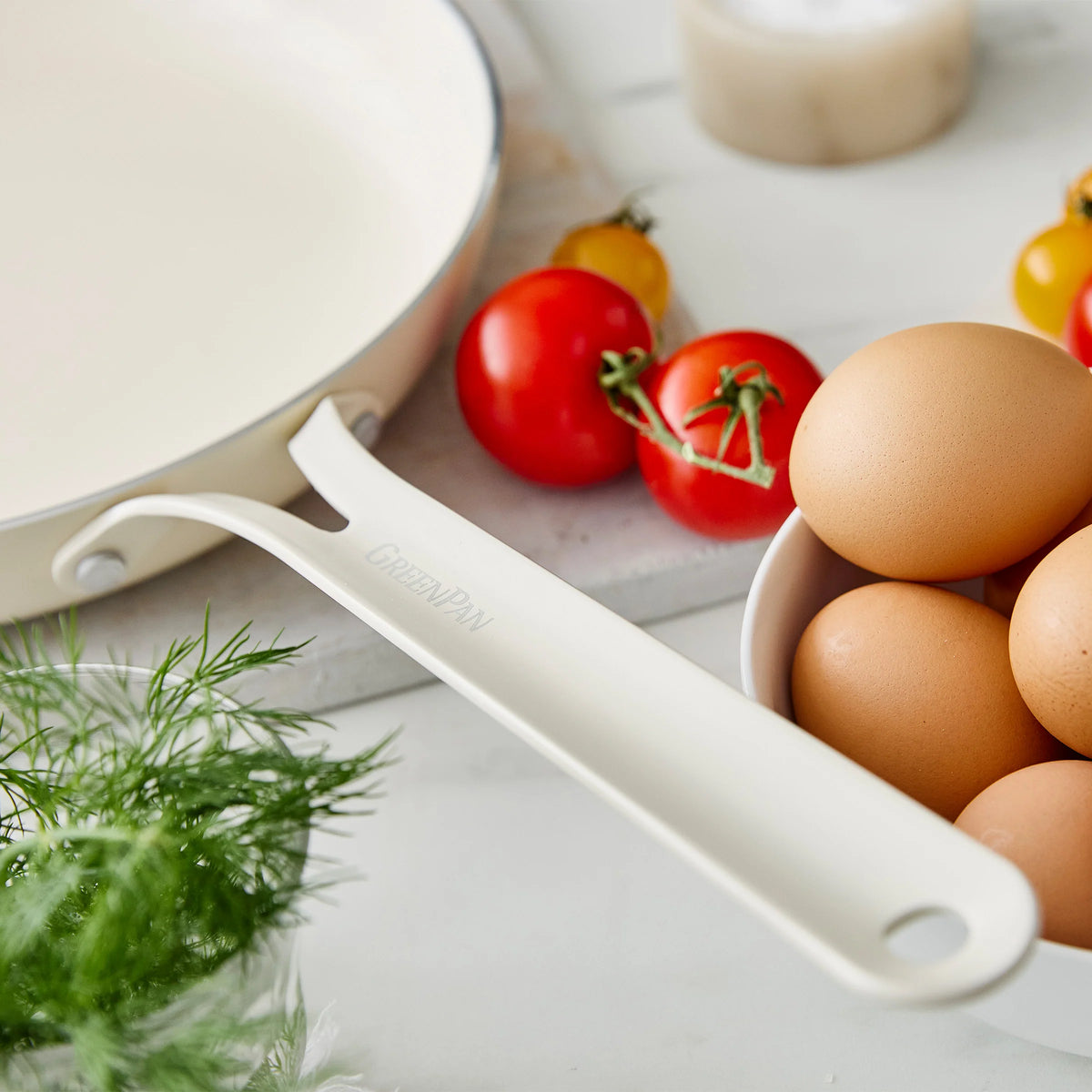 Nova Gallery Ceramic Nonstick 10-Piece Cookware Set | Cream