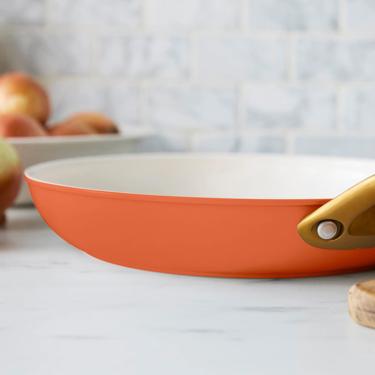 Reserve Pro Ceramic Nonstick 10" and 12" Frypan Set | Harvest