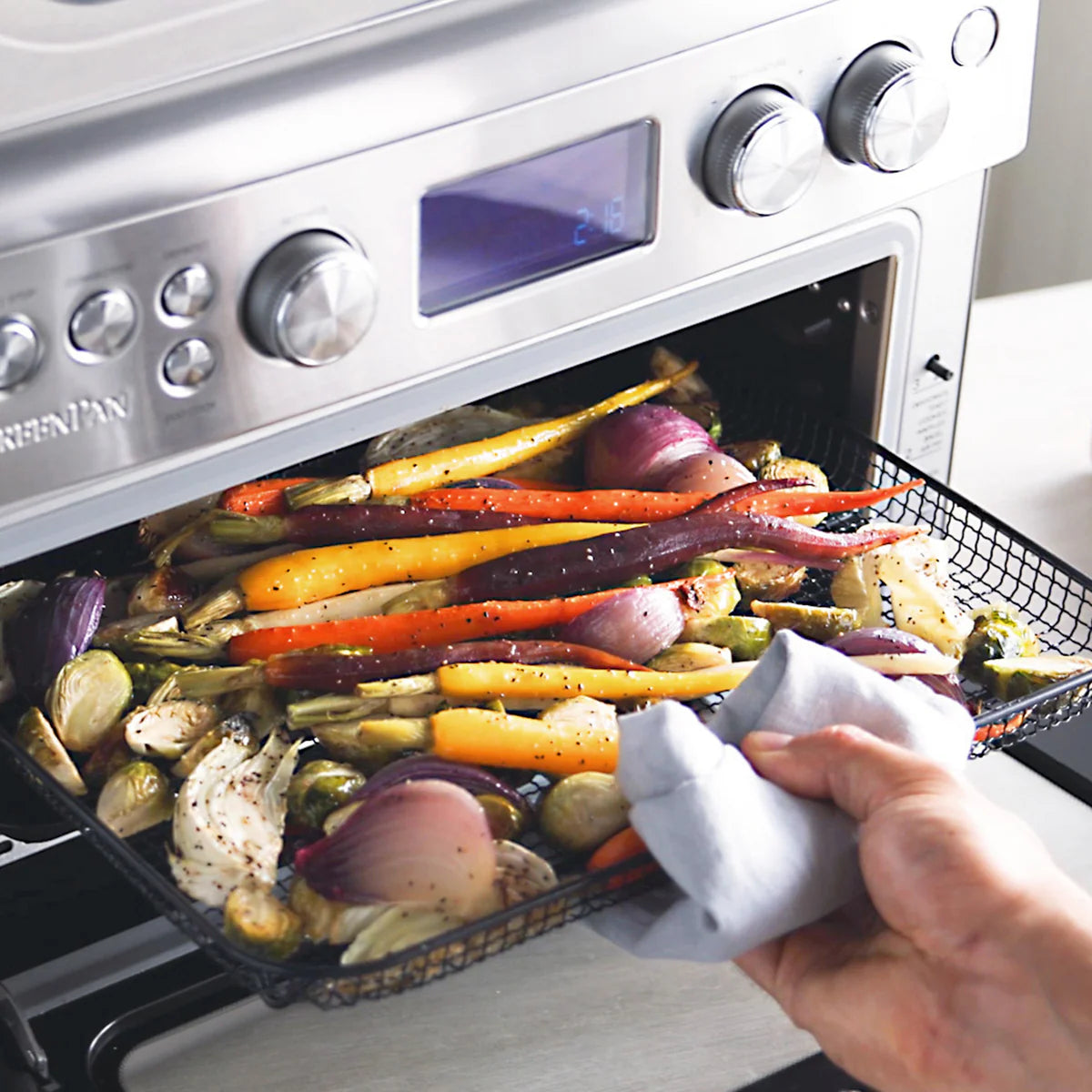 Elite Convection Air Fryer Toaster Oven | Premiere Stainless Steel