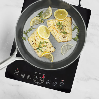 GP5 Colors Ceramic Nonstick 9.5" and 11" Frypan Set with Mirror Handles | Cloud Cream