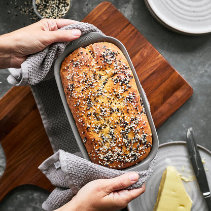 Premiere Ovenware Ceramic Nonstick 1 lb. Loaf Pan | Gray