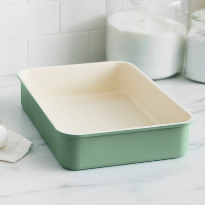 GreenLife Ceramic Nonstick 6-Piece Bakeware Set | Sage Green