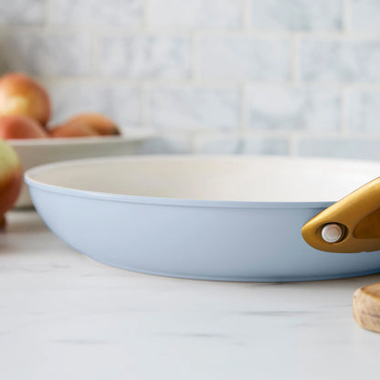 Reserve Pro Ceramic Nonstick 8", 10" and 12" Frypan Set | Glacier