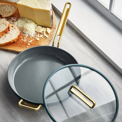 Stanley Tucci™ Ceramic Nonstick 4-Piece Frypan Set | Venetian Teal