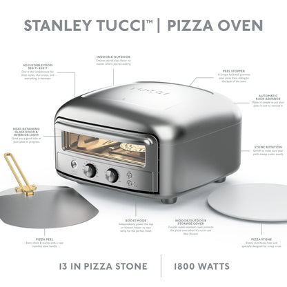 Stanley Tucci™ Indoor and Outdoor Pizza Oven | Stainless Steel