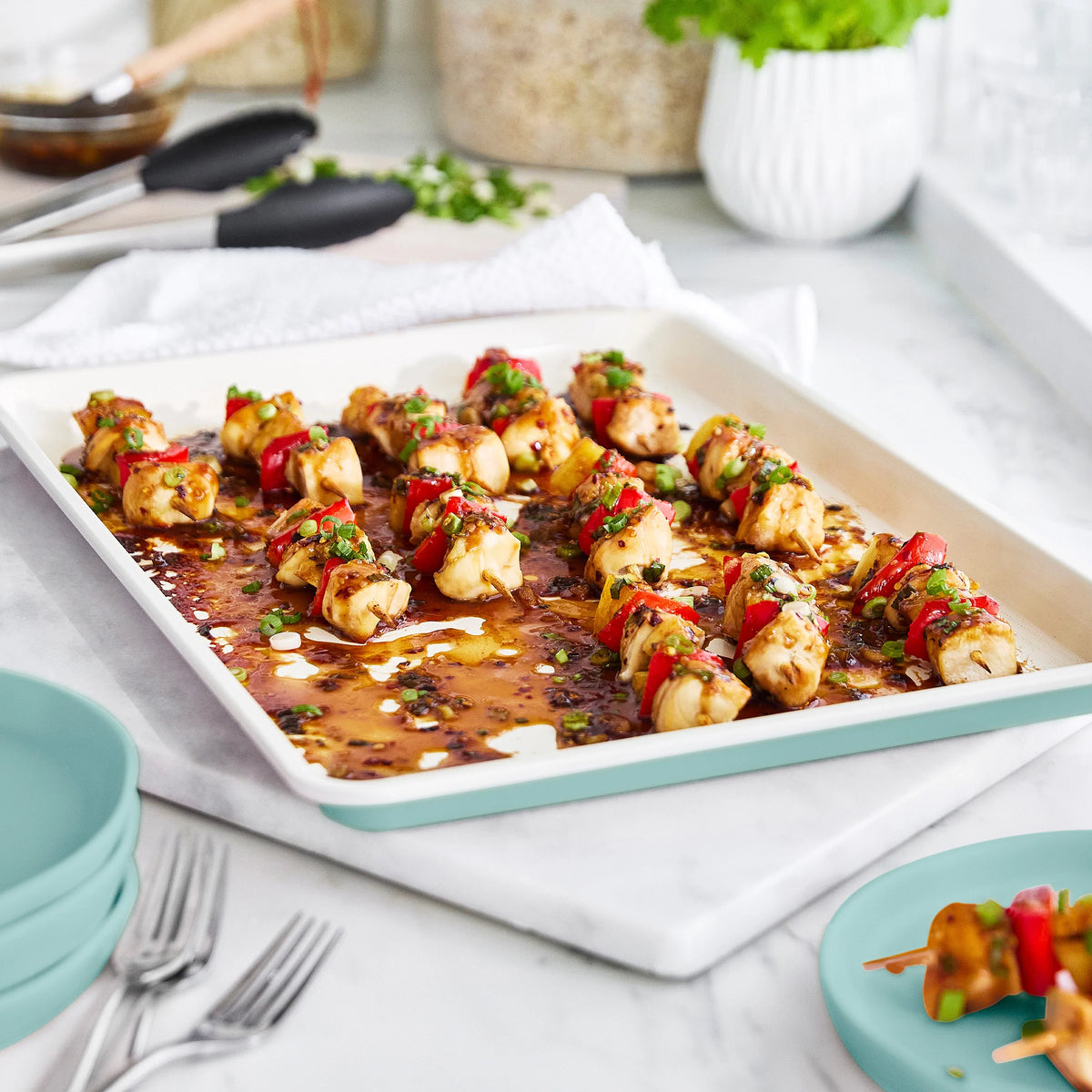 GreenLife Ceramic Nonstick 6-Piece Bakeware Set | Turquoise