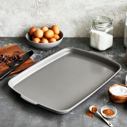 Premiere Ovenware Ceramic Nonstick 18" x 13" Half Sheet Pan | Gray