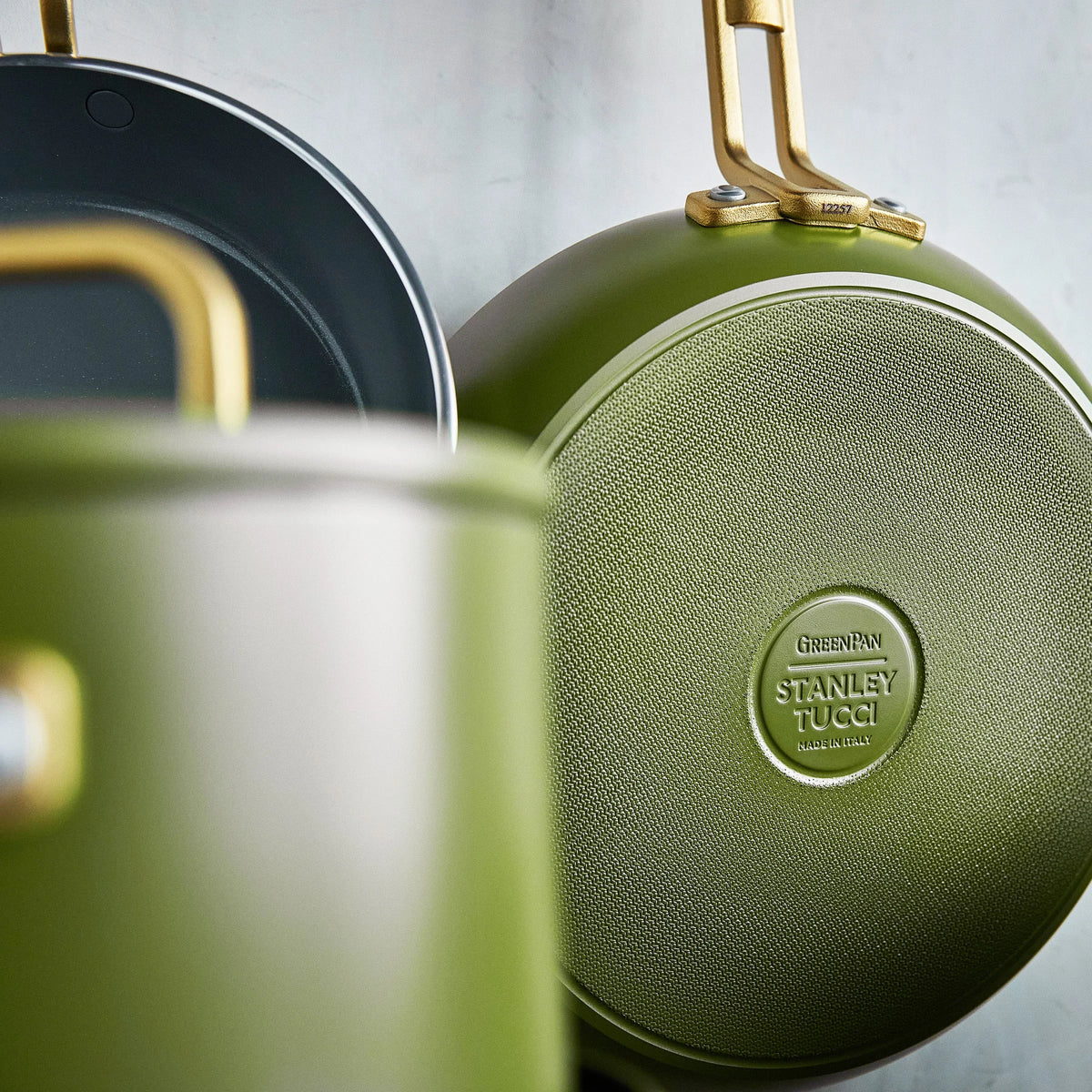 Stanley Tucci™ Ceramic Nonstick 11-Piece Cookware Set | Tuscan Olive