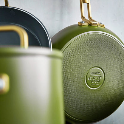 Stanley Tucci™ Ceramic Nonstick 11-Piece Cookware Set | Tuscan Olive