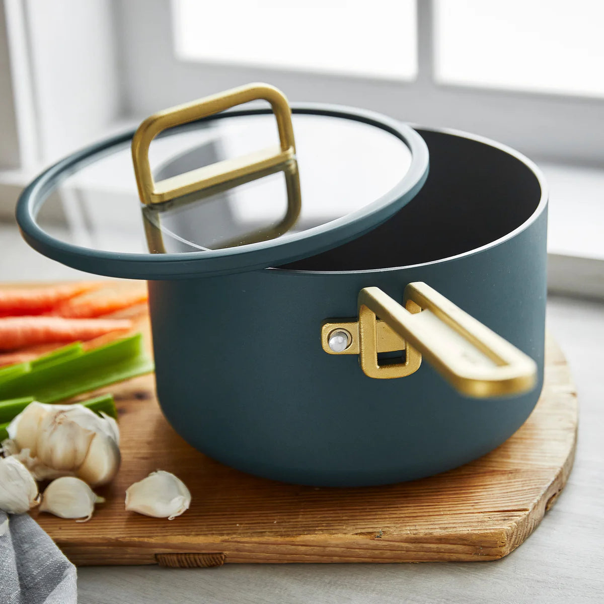 Stanley Tucci™ Ceramic Nonstick 6-Piece Cookware Set | Venetian Teal
