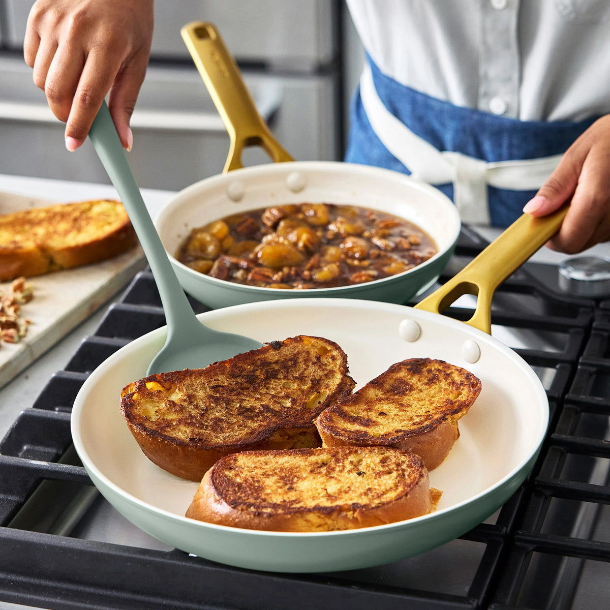 Reserve Pro Ceramic Nonstick 11-Piece Cookware Set | Moss