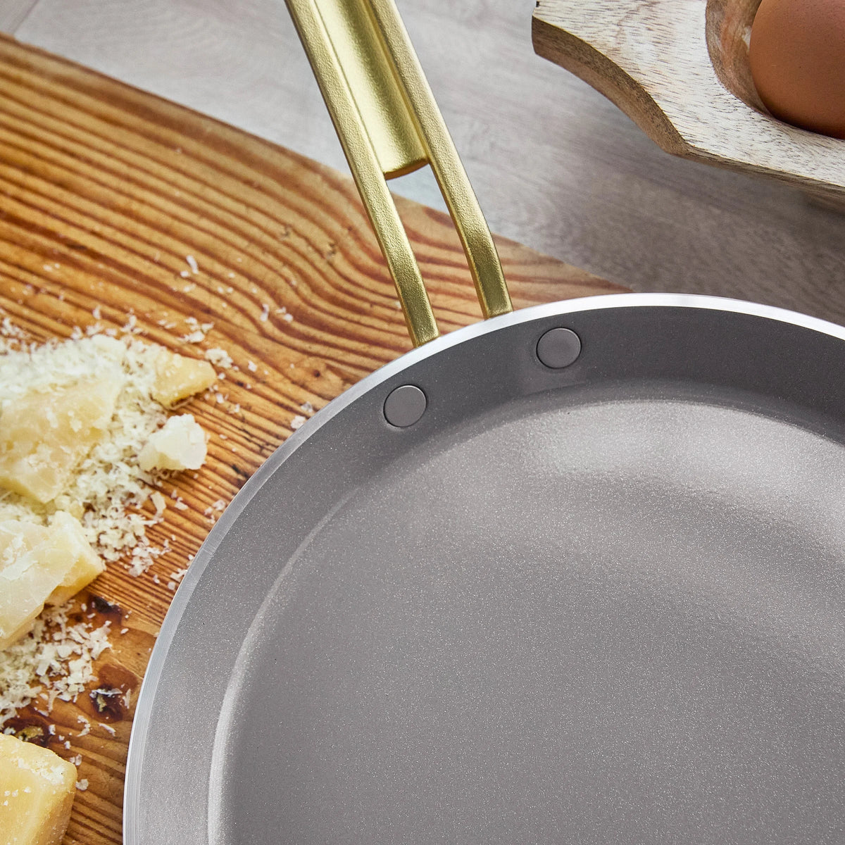 Stanley Tucci™ Ceramic Nonstick 10" Crepe and Omelette Pan | Carrara White