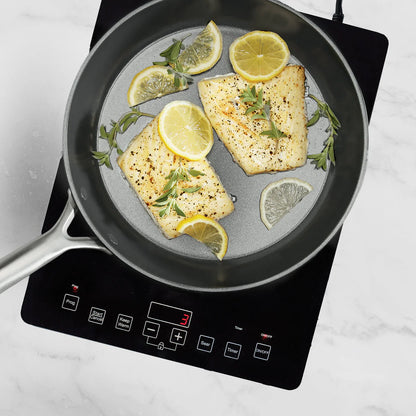 GP5 Colors Ceramic Nonstick 11-Piece Cookware Set with Mirror Handles | Oxford Blue