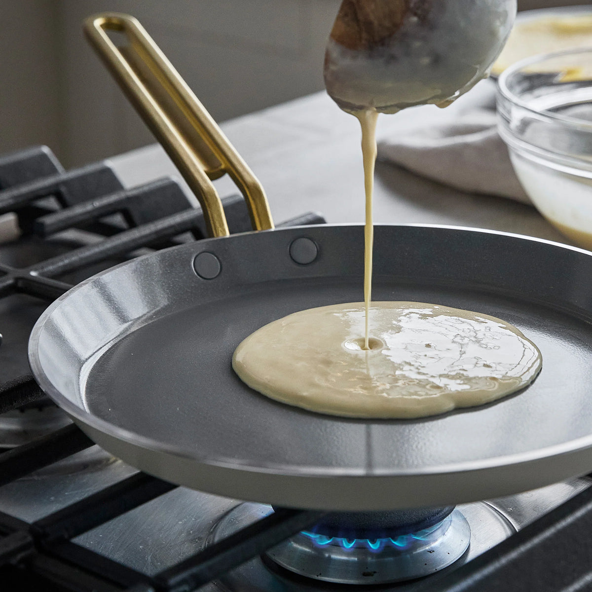 Stanley Tucci™ Ceramic Nonstick 10" Crepe and Omelette Pan | Carrara White