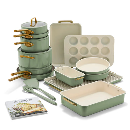 Reserve Pro 20-Piece Cookware & Bakeware Set | Sage