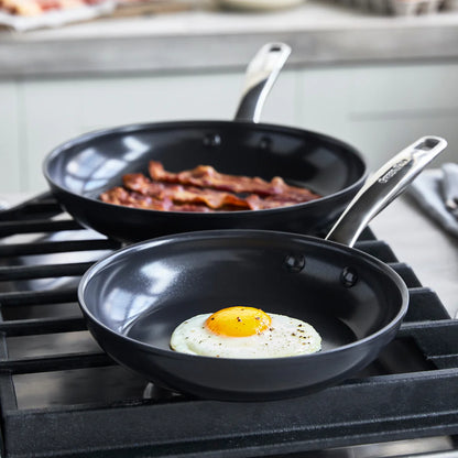 Chatham Black Ceramic Nonstick 8" and 10" Frypan Set