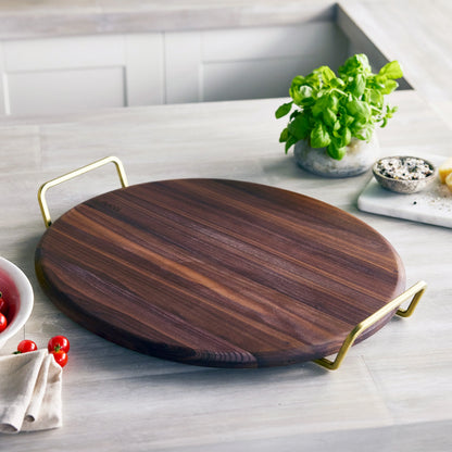 Stanley Tucci™ 20" x 18" Walnut Pizza & Serving Board