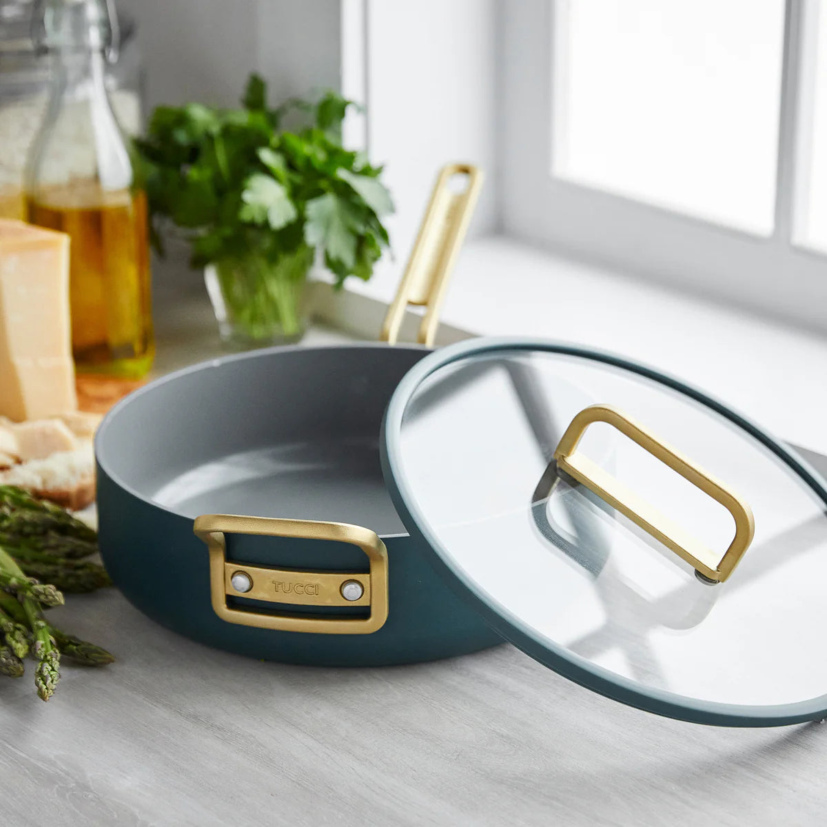 Stanley Tucci™ Ceramic Nonstick 11-Piece Cookware Set | Venetian Teal
