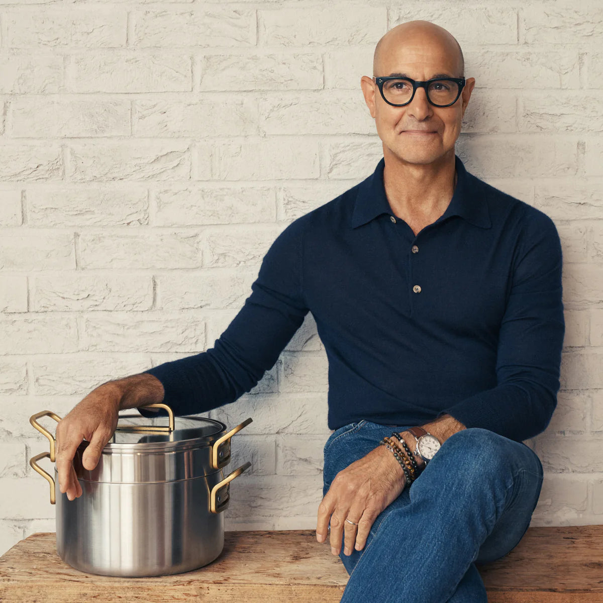 Stanley Tucci™ Mixed Material Stainless Steel 11-Piece Cookware Set