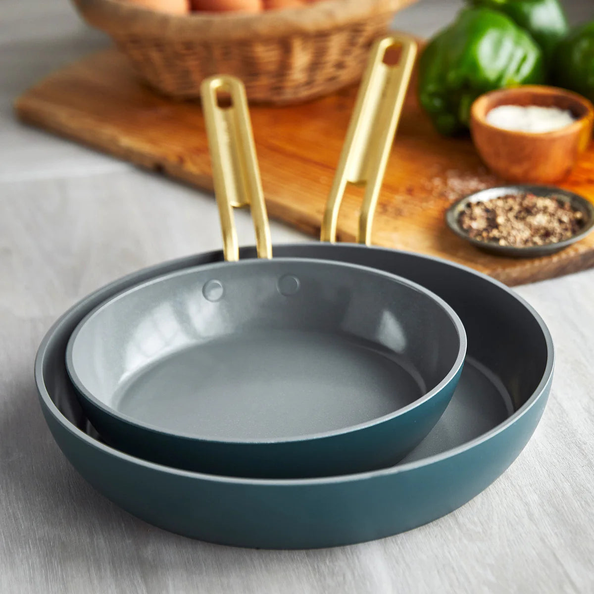 Stanley Tucci™ Ceramic Nonstick 6-Piece Cookware Set | Venetian Teal