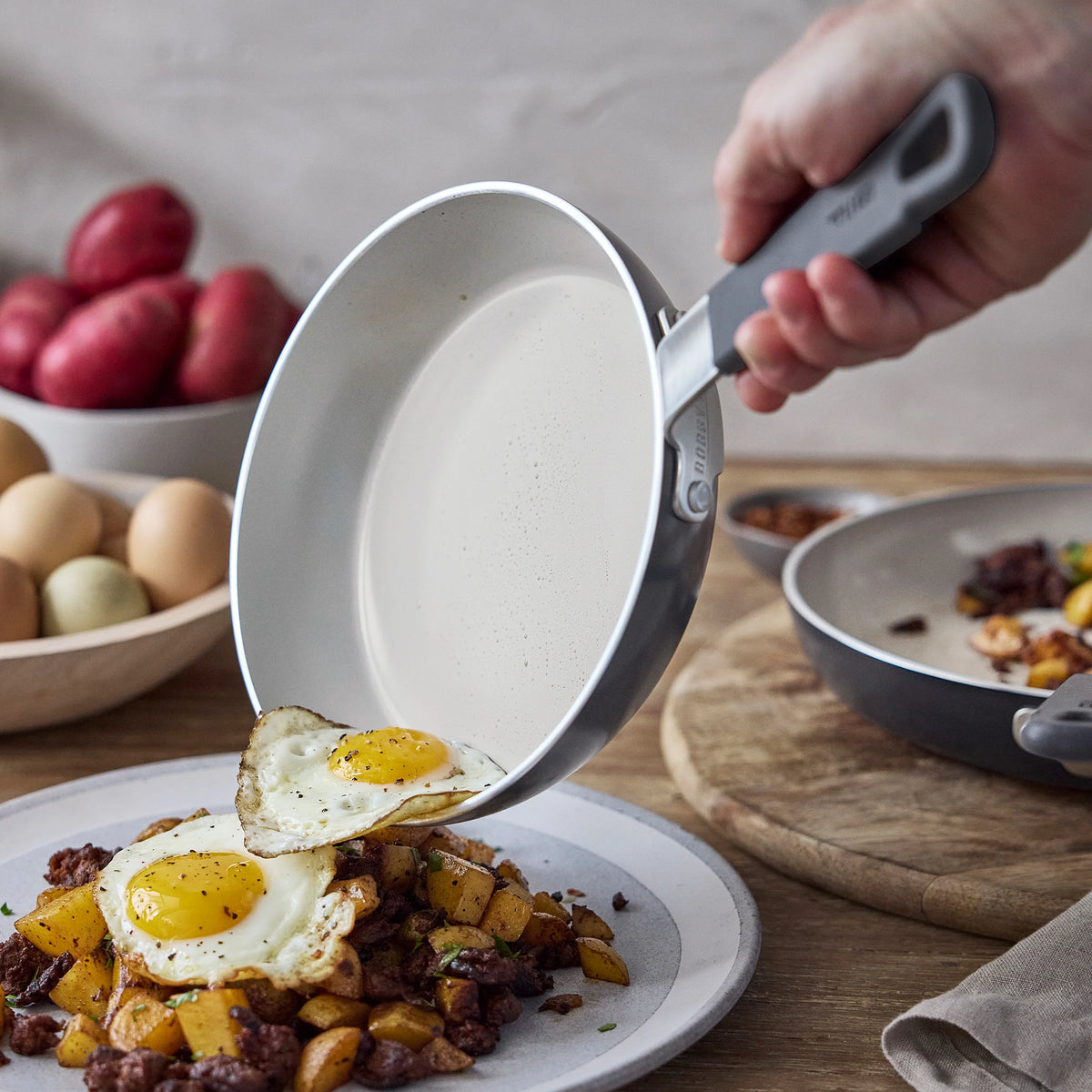 Bobby Flay by GreenPan Professional Ceramic Nonstick 16-Piece Cookware Set | Graphite