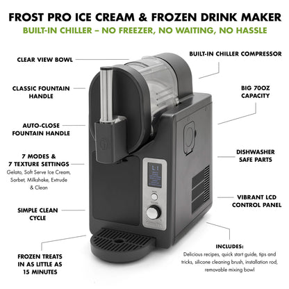 Frost Pro 16-in-1 Ice Cream, Gelato & Frozen Drink Maker | Licorice