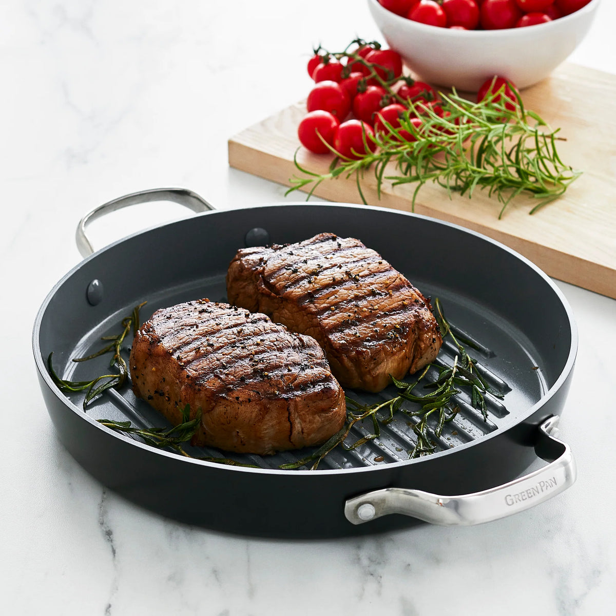 Valencia Pro Ceramic Nonstick 11" Round Grill Pan